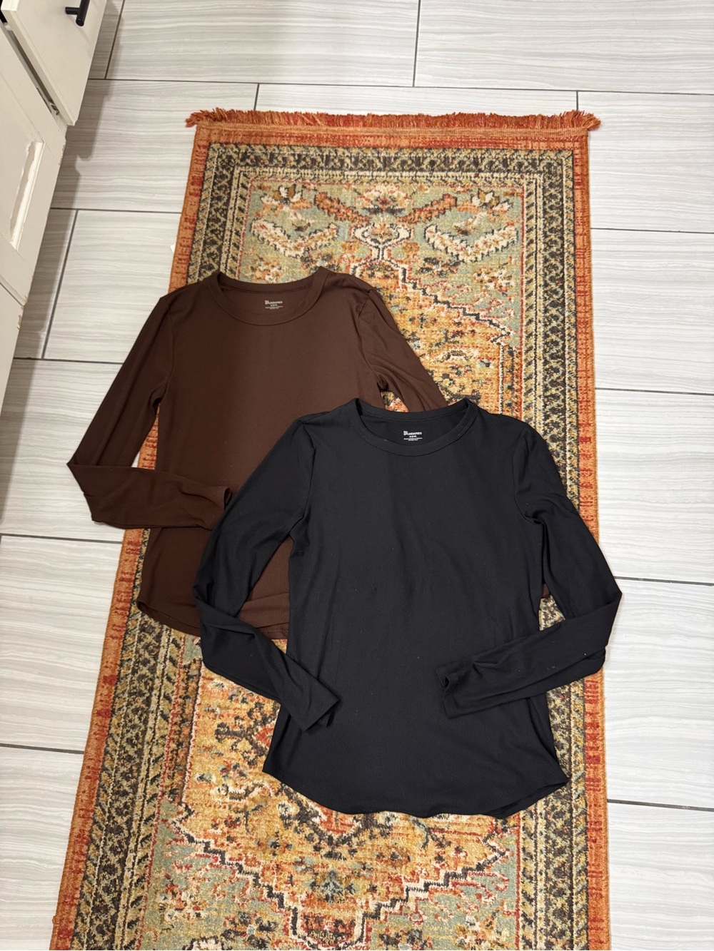 Ribbed Long Sleeve Tee bundle
